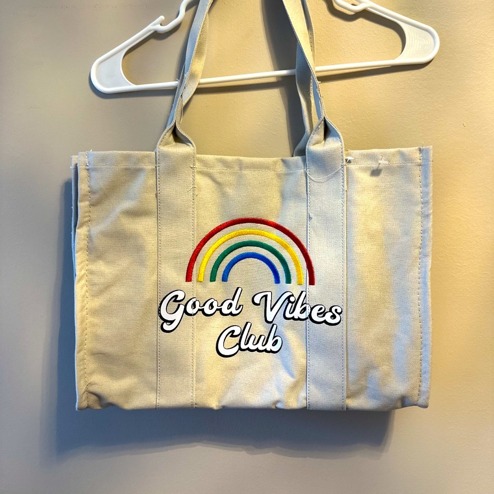 Nwot tote bag good vibes